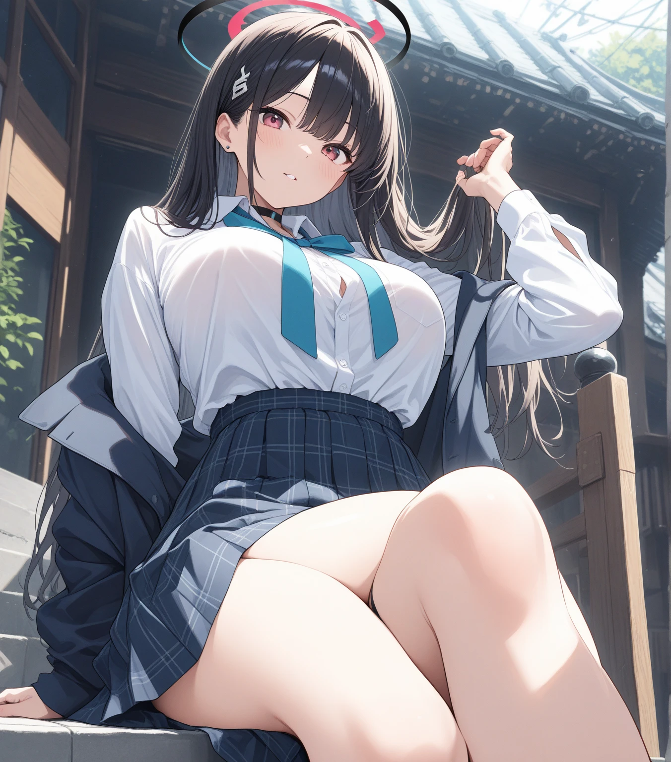 high school girl、Browsing Caution, 1boy and 1girl, In underwear、Back alley at night、teenager、Blazer uniform、Beautiful woman、Very thick thighs、Very short skirt、Lifting her skirt to show her panties、Grab the bill、Acme Face、Seducing the audience、Best image quality、High resolution、masterpiece、super high quality、Thick pubic hair、Holding money in your hands、Light green lace panties、Very big ass、Very large breasts  、Blushing、4K quality、Blushing、Cry of ecstasy、Wearing black knee socks、Sweaty all over、Heavy breathing、Shaking breasts、上下にShaking breasts、{Highest quality}, {so beautiful}, {Very detailed}, {Best illustrations}, Browsing Caution, girl, 