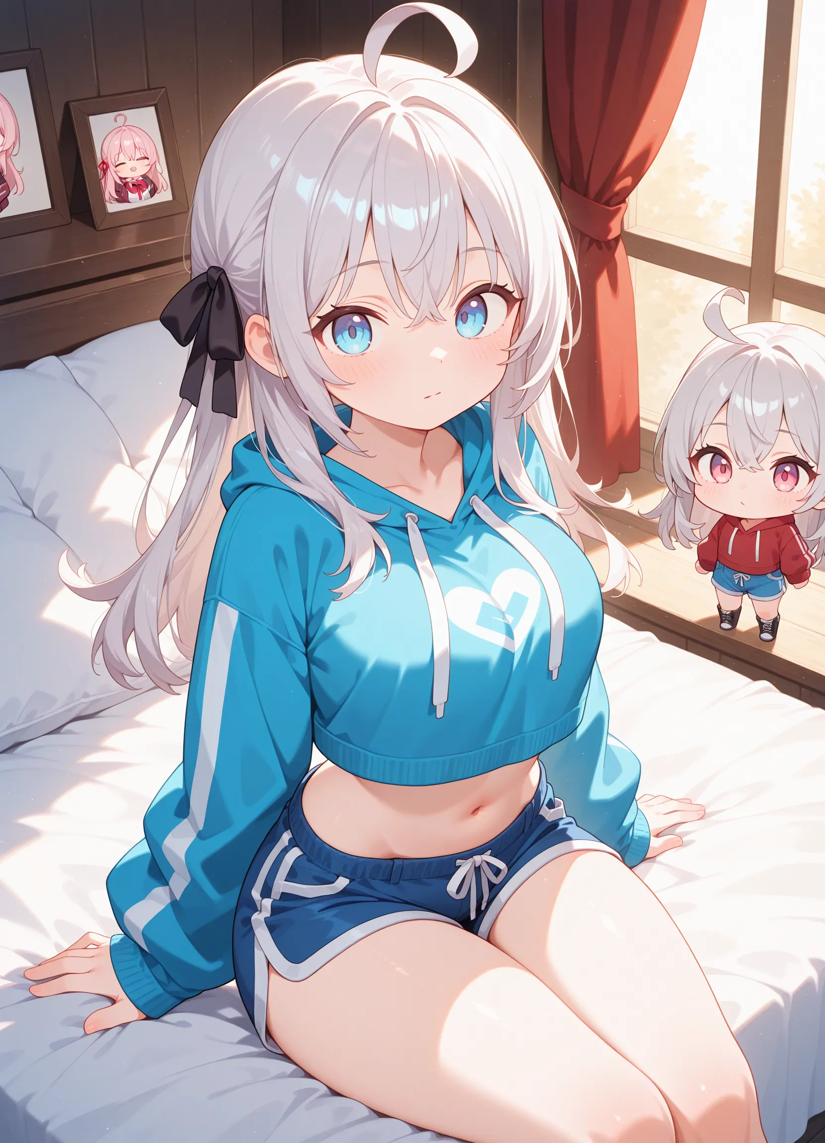 (muscular brown_skinned girl with sports uniform and whiteskinned petite girl with cute pajamas: 1.8), (tall adult woman: 1.5), (brown_skinned:1.1), (white_skinned:1.1), (2girls:1.4), (height_difference:1.7), (size_difference:1.3), (mature woman: 1.5), (yuri:1.3), (hugging:1.2), (:3), cute, (a giantess looking down at a girl: 1.2), (she is much taller than her: 1.5), looking at another, serafuku, (girls bedroom: 1.2), (foreshortening:1.3), hearts, cleavage, (rear_end:1.2), cameltoe, anime girl with colorful hair and a colorful dress, rossdraws pastel vibrant, rossdraws cartoon vibrant, anime style 4 k, beautiful anime portrait, artgerm colorful!!!, ! dream artgerm, beautiful anime girl, anime styled digital art, anime art wallpaper 4k, anime art wallpaper 4 k, digital anime art, extremely detailed artgerm, (naked), navel, bare shoulders, midriff, bare thighs, (breast envy :1.2), (breast size difference:1.1),