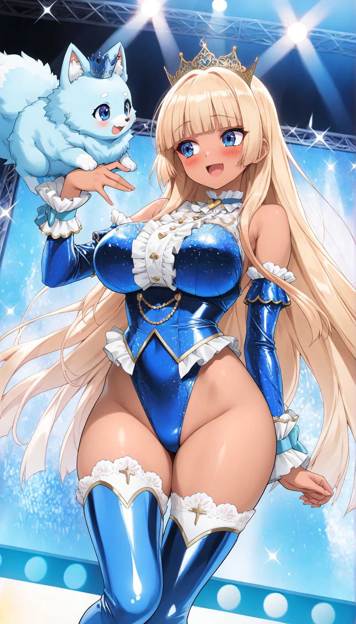 (flat color:1.1),(masterpiece:1.2), best quality, masterpiece, original,curly blonde hair and blue eyes, (mature anime bunny woman looking at the camera with a shy smile:1.2), wearing a sexy bunny outfit,  field bg