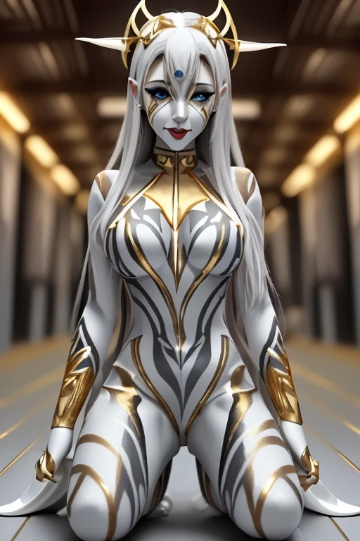 there is a woman with dreads and a bodysuit posing for a picture, cyborg - girl with silver hair, cyberpunk bodysuit, anime character; full body art, white cyborg fashion shot, afrofuturism style, fashionable futuristic woman, in white futuristic armor, cinematic goddess body shot, intricate body, cyborg fashion model, beautiful cyborg priestess, beautiful cyberpunk woman model