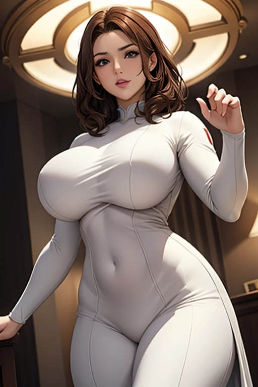 (1girl in:1.2), (Solo:1.2) 、NSFW, exposed breasts, exposed genitalia, fully nude, fully naked, perfect body, huge breasts, perfectly round full breasts, NSFW,
