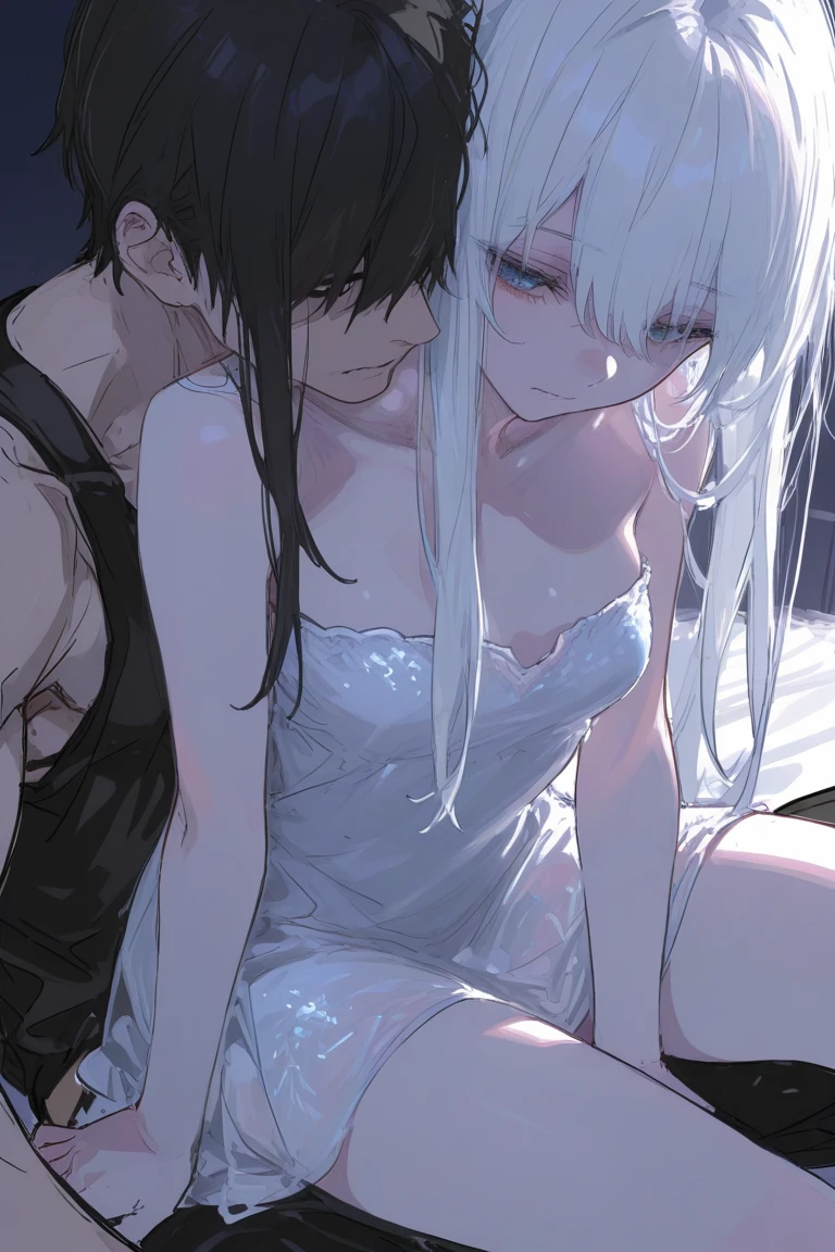 {artoria pendragon_fate ubw:1.15},(((red hair:1.5))), ((beautiful dark blue_eyes)), , ((Strong light )) ,  ((1 very tall girl:1.6)),, alone,((very surprised eyes:1.7)),  hair between eyes,,, bare shoulders,, cleavage, thighhighs, ((( very long straight hair:1.5 ))), ((torn wet white camisole, see-through:1.5)) , beautiful light, , close up face:0.2,　detail navel , detail thin thigs, ,  ((sitting on silver liquid:1.8)),((Legs trembling)),                                                                                                                                                                                                                      
trouble eyebrow, ((wet white panties:1.7)) ,                             　　　　　　　　　　　　　　　　　　　　　　　　　　　　　　　　　　　　　　　　　　　　　　　　　　　　　　　　　　　nsfw,(ecstasy:1.8) ,(slut:1.6),(vulgarity:1.7),(fucked silly:1.8),(steam:1.5),(wet:1.5),(trembling:1.5),(((Arching the body forward:1.7))) ,(drooling:0.6),(sweat:1.5),closed mouth:0.8, wince,(orgasm:1.7), trembling:1.8,　　　　　　　　　　　　　　　　　　　　　　　　　　　　　　　　　　　　　　　　　　　　　　　　　　　　　　 beautiful upper body, Beautiful body, beautiful character design, perfect eyes, Perfect face, expressive eyes, Turning the face side to side,(church:1.5),in the center of the image, official art,High Definition CG Unity, Perfect lit, bright_front_face_lit, ,(Highest_quality:1.0),4k,Super detailed, photograph, 8K, nffsw, High resolution, absurd:1.2, kodak portrait 400, film grain, Lens flare, (lively_color:1.2) (beautiful,small breasts:1.4), (beautiful_face:1.3),(narrow_waist),((blush)), ((detail nipple)),,saber, dress, pony tail