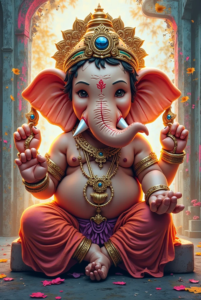 ganesh ji wiyh madak in hand