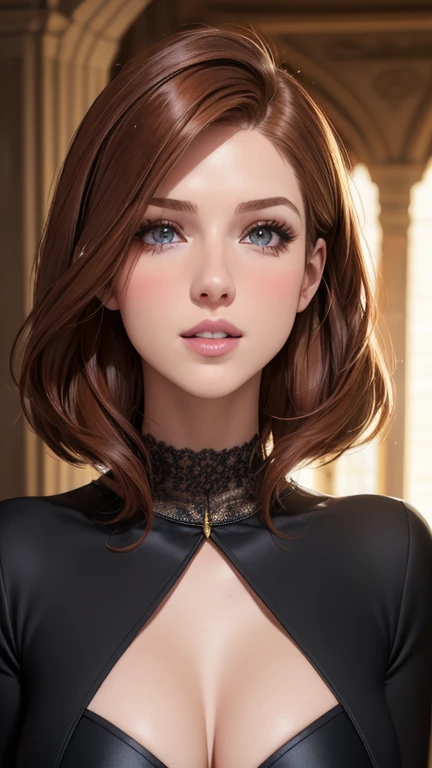 (best quality,4k,highres,masterpiece:1.2),ultra-detailed,realistic:1.37, portraits, vibrant colors, dramatic lighting, elaborate costume, seductive expression, high contrast, intense gaze, powerful presence, elegant posture, captivating beauty, sultry atmosphere, confident and alluring, provocative and tasteful, sensual and artistic, alluring curves, mysterious aura, artistic interpretation, exquisite details, professional photography, gothic aesthetics