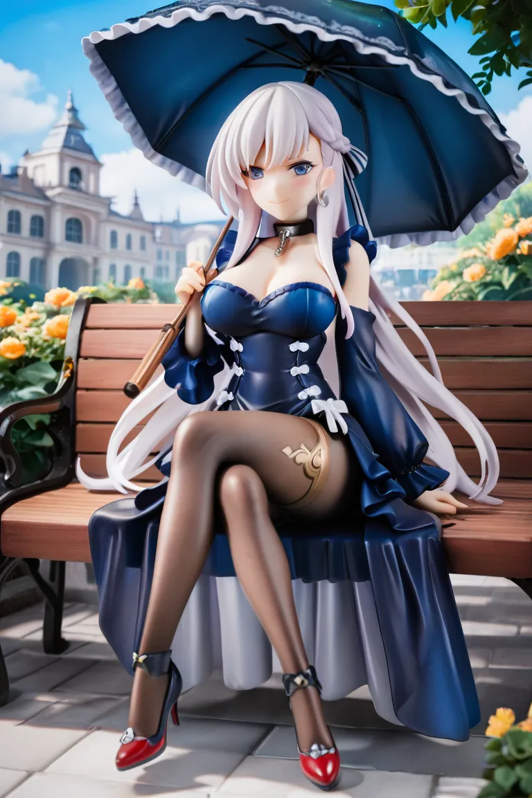{{{elaina(majo no tabitabi)}}}},{{solo}},{{best quality}},{{masterpiece}},highres,extremely detailed wallpaper,delicate face,beautiful detailed street,beautiful detailed sky,Railing,city,cloud,shadow,{{white hair}},{loose long hair},{ahoge},{{white shirt under black robe}},{white Collared shirt},medium frilled skirt,{{royal blue skirt with white edge}},{blue eyes},beautiful detailed eyes,twist braid,{{bare shoulders}},{{Witch hat}},Pendant on Tip of hat,