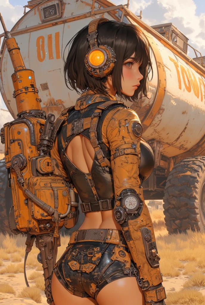 (((Heavy Equipment Girl))),The body is heavy machinery., shoulder to excavator, whole body, ombre hair, hair between the eyes, He drowned, AGE:16, beautiful face, They are not blank, (Ultra Fine CG Unit 8k Wallpaper), (masterpiece), (Best Quality), (ultra detail), (best illustration), (best shadow), (Ultra-thin and beautiful), dynamic angle, (Ultra-fine CG integrated 8k Wallpaper), (masterpiece), (best illustration), ( best shadow), (Ultra-thin and beautiful), dynamic angle, nude