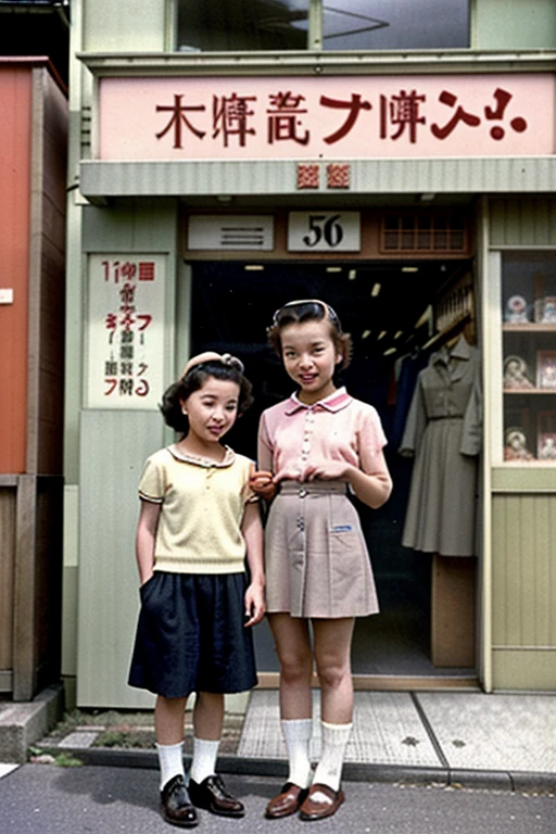 Photos of Japan in the 1970s, people in the 1970s, nostalgic, vintage, old faded color photos, realistic photos, high quality, with children, cloudy, dirt, rust, ultra-realistic expressions, retro, Japan in the 1970s small car, --auto --s2