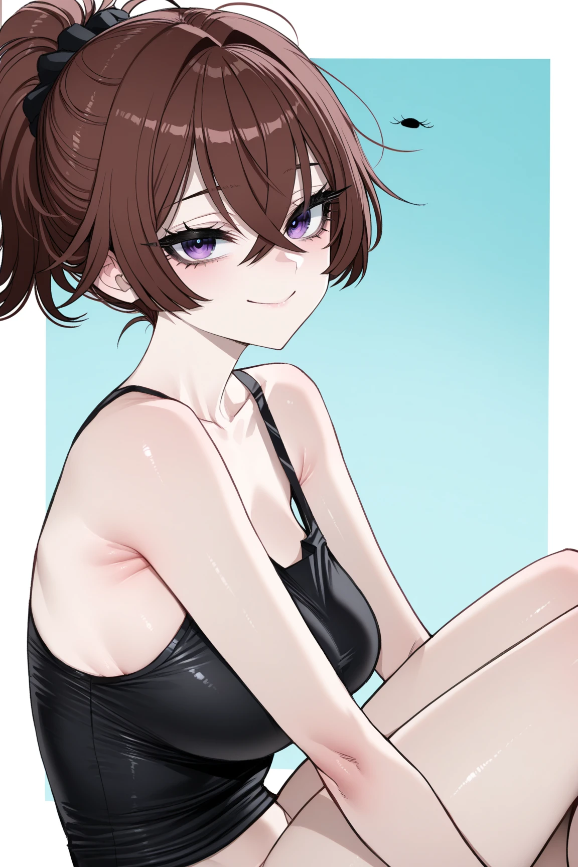 (((masterpiece, best quality, ultra highres, 1 girl, solo, no background))), super detailed skin and face and eyes and finger, beautiful japanese woman, small breasts:1.5, skinny, light brown hair, very short pixie hair, knee shot, white background, outline, anime, 2d, boyish, expressionless, cartoon, navel, Puffy nipples, female genitals visible through tight clothing, M legs, leotard, Various expressions,