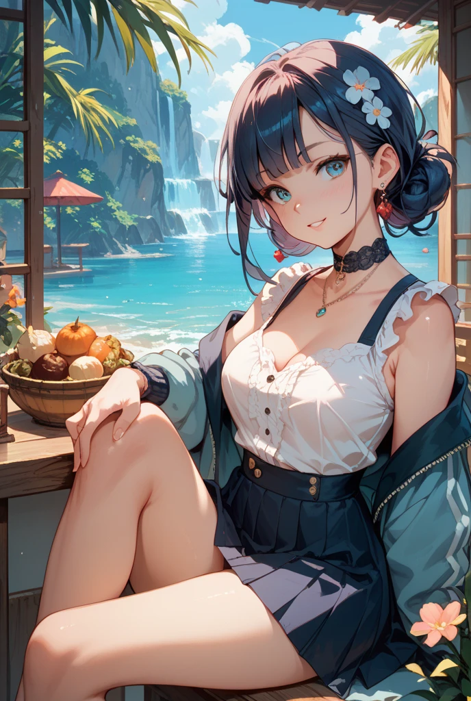 (masterpiece), (best quality), (high resolution),dutch angle,hyper detailed, solo, detailed_background, landscape, <lora:ichinoseShikiTHEIDOLM_v10:1>