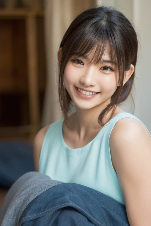 ((Highest quality, 8k,)), Browsing Caution, front, Heavy chest, charm, Accurate limbs, First Person View, (masterpiece:1.3), Realistic, photo-Realistic, RAW Photos, Beautifully detailed face, Pale skin, Detailed hair texture, Perfect body, Anatomically correct,Natural neck length, (Beautiful Hそしてs), (Fair skin:1.2), (Highest quality:1.4), finely,(Very beautiful facial details), (Big Breasts:1.0),フルnude、Fashion model posing、Whole Body Ezbian、nude、thin、Hip、thin脚、フルnude,Exposing the breasts、Portraiture,One Woman, (RAW Photos:1.2), Intensive、In bed、Bright room、naked、Japanese、small、Areola、frontを向いて、Bright room、 (Photorealistic photography:1.4), (超Realisticな:1.4), (Realisticな:1.3), (softer lighting:1.05), (映画の照明Improvement of quality:0.9), topless、Underless、上半身naked、naked、, (Bright light:1.2), (Improvement of quality:1.4), (Highest qualityのリアルテクスチャスキン:1.4), Detailed eyes, finely描かれた顔, ( Joyful), (smile:1.1), (Enhances the beauty of skin texture.:1.1)、Stick your butt out、On all fours、Open your legs、Spread your legs、Show me your crotch、
