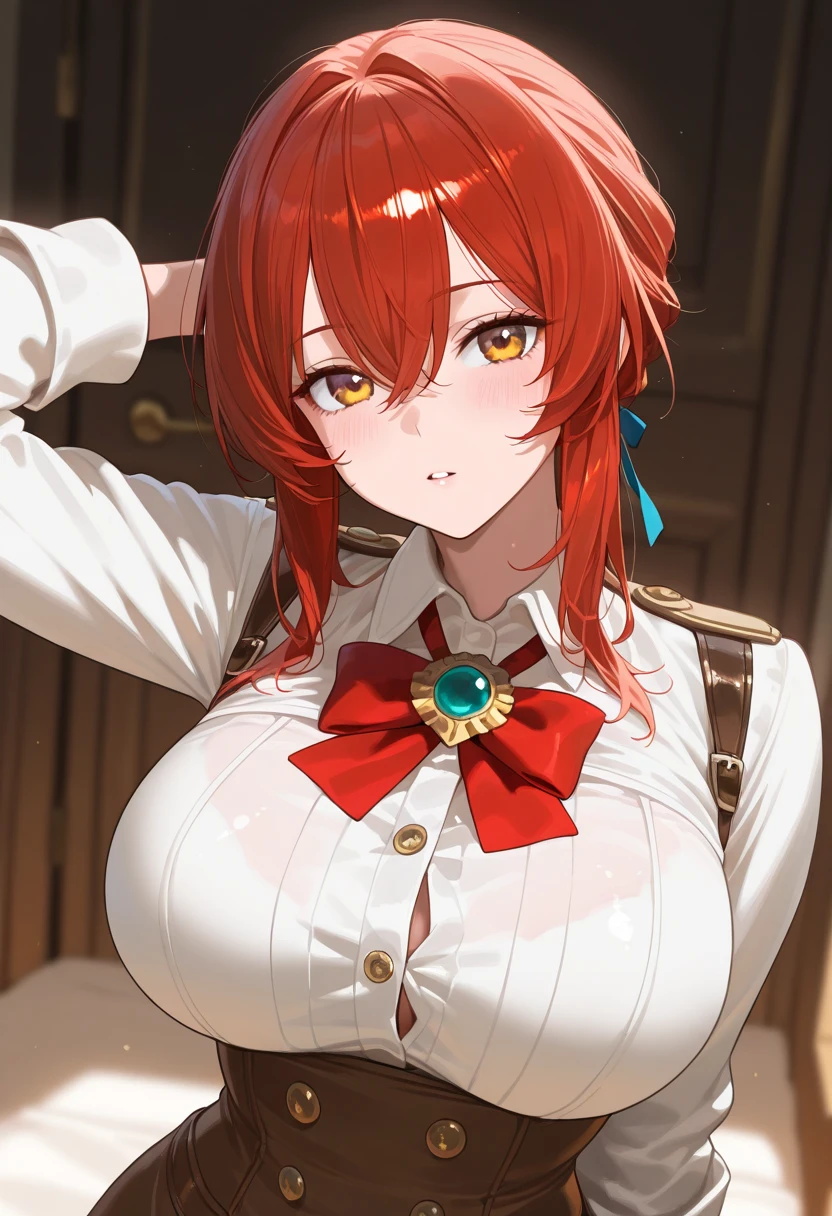 [[wide buttocks:0.8]],[[fat buttocks:0.9]],narrow_waist,score_9,score_8_up,score_7_up,score_7_up,anime screencap,
cowboy shot,
blurry background,indoors,<lora:SoonV1:0.8>,
rating_explicit,1girl,solo,mole under eye,white tank top,cleavage,smile,open mouth,Narrow shoulders,heavy breathing,steaming body,living room,indoors,looking at viewer,
<lora:yinlin:1>,yinlin_\(wuthering_waves\),hair ornament,ponytail,red hair,purple eyes,single earring,hairband,mole under eye,
<lora:0893 bunny girl_v1_pony:0.8>,ruanyi0893,black necktie,black pantyhose,fake animal ears,fake tail,frills,detached sleeves,strapless,
