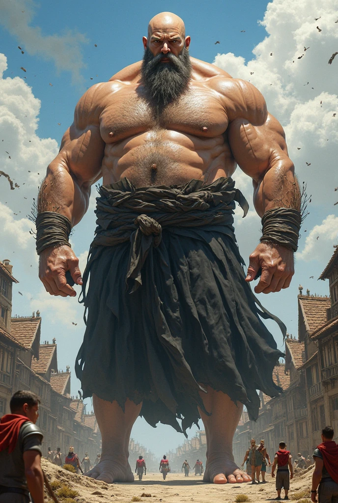 imagine david fighting giant goliath