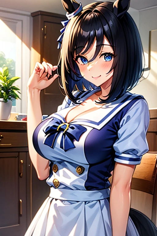 (masterpiece, Highest quality, Ultra-detailed), (figure), (Detailed and beautiful eyes), (1 Girl), (alone), Matsuura Kanan, Blue Hair, Purple Eyes, High Ponytail, Indoor rest, Metallic Ultra Micro Bikini, Watching the audience, Cowboy Shot, smile,  Better Hands, Perfect hands, Five Fingers,See-through nipples,Mansuji,Knee socks,semen,Beautiful eyes,Leg spread,sit