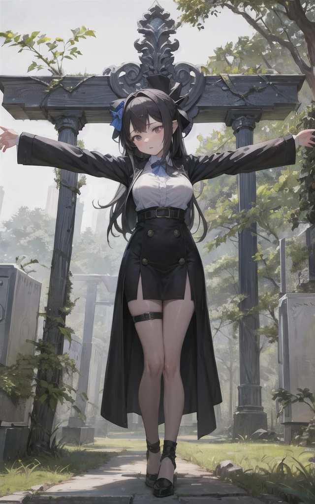 Highest quality,masterpiece,Ultra-high resolution, Very detailed, 8k,(Beautiful woman),一人のBeautiful woman,((Crucifixion)),cross,(execution),((incontinence:1.5)),(Peeをして股間が濡れている),Pee,Peeing,Scared,torture,slave,((crossにCrucifixionにされた女性:1.5)),(女の子がPeeをしている:1.7)