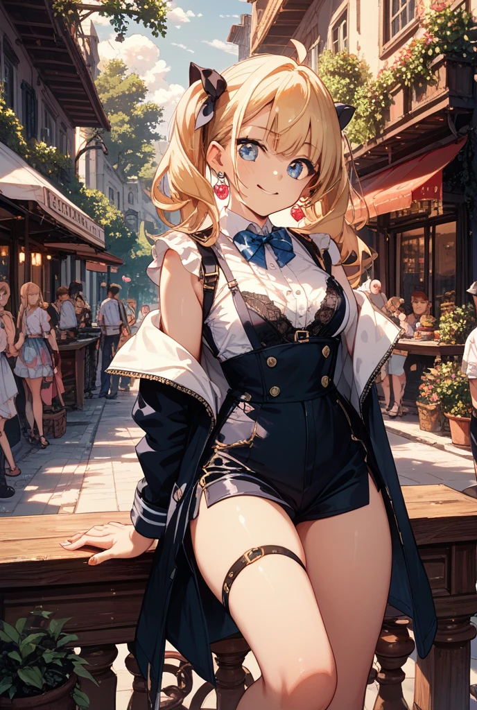 (from above:1.2),(from side:0.9), ((Face)), (Close-Up:0.4), 1female, teacher, wearing a hoodie, bootyshorts, Thicc, small breast, light colored hair, long hair, blue eyes, face to detail, detailed eyes, the background is a pizzaria, smiling, highest quality, (RAW photo:1.2)(Curve,Model,glamor:1.5),Beautiful breasts,(pointed chest:1.0),Farbe_aberration,beautiful detailed shadow,Beautiful eyes,Beautiful body,Beautiful skin,beautifull hands,(medium_breasts:1.5),Brown hair,watching at viewers,black suspenders,Bulging big,breasts,walls: Black miniskirt, garters, Gaze, Small face,bangss,holster,Beautuful Women,hands up,leg holster,Gaze,black boots panty shot, provocation,flank,flank sweat soio,arm,,narrow waist,(with sparkling eyes and a contagious smile),her thin pubic hair, looking at viewer, posed cleavage:1.2,pose muy sexy"