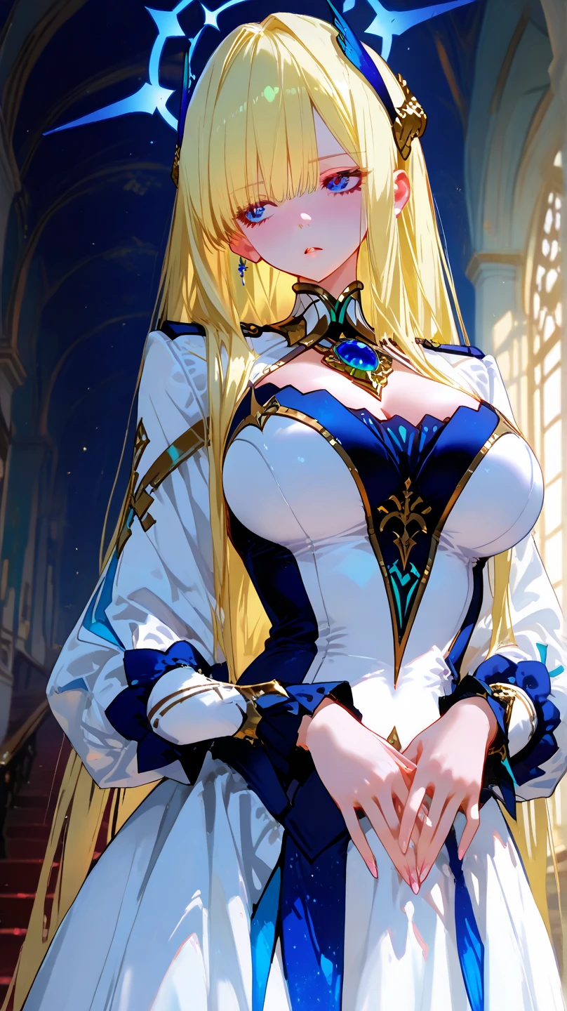 ((highest quality、High resolution))、Portrait、Blonde、Cosplay、Sexy Dress、((Beautiful girl showing her panties))、I'm tempting you、I'm inviting you to have sex