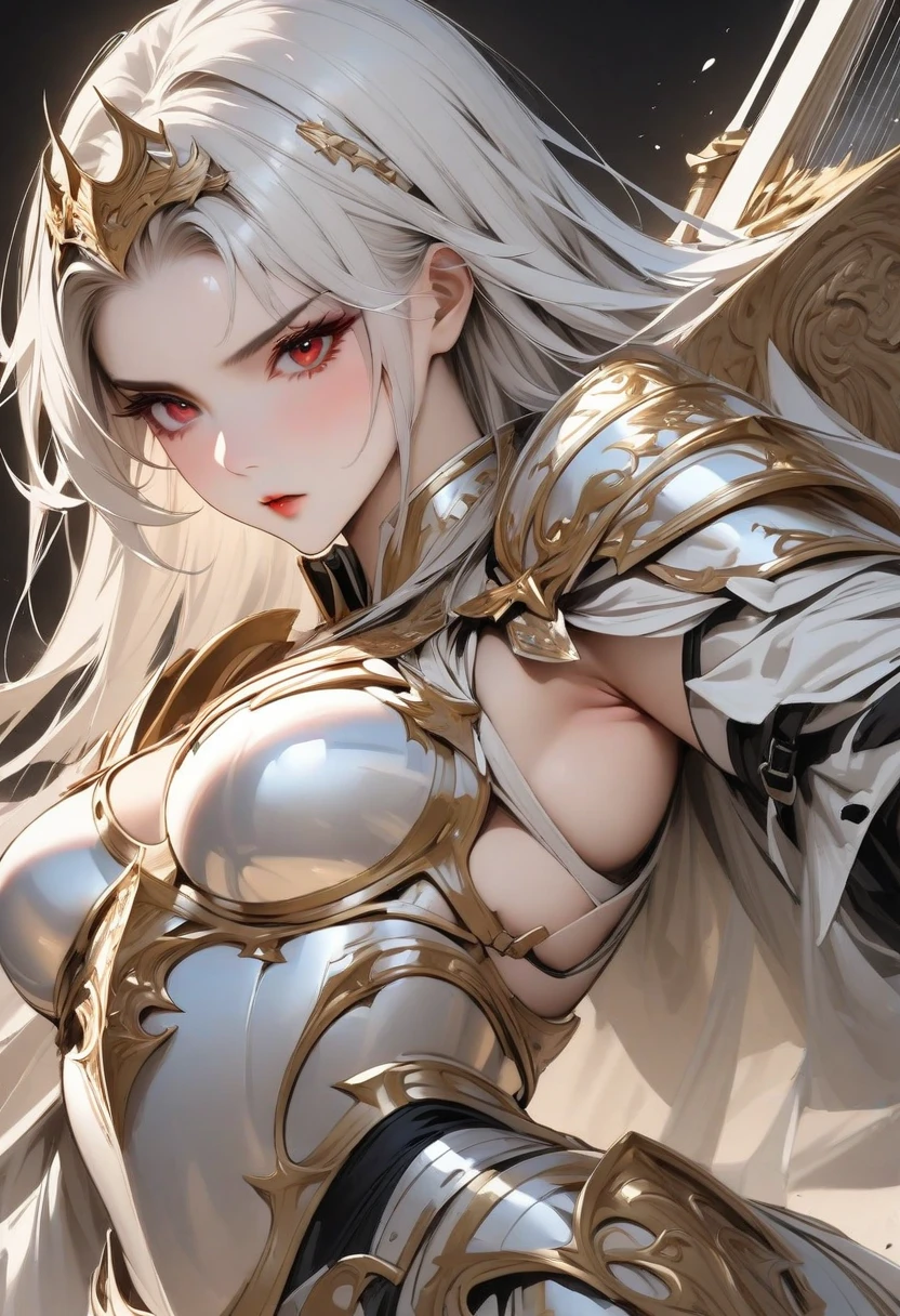 (8K high-definition, Painting style - western region, Role - Zero two, Items - jewelry, White veil, Noble, Graceful posture, A thousand flavors,succubi, Jewelled):1.3