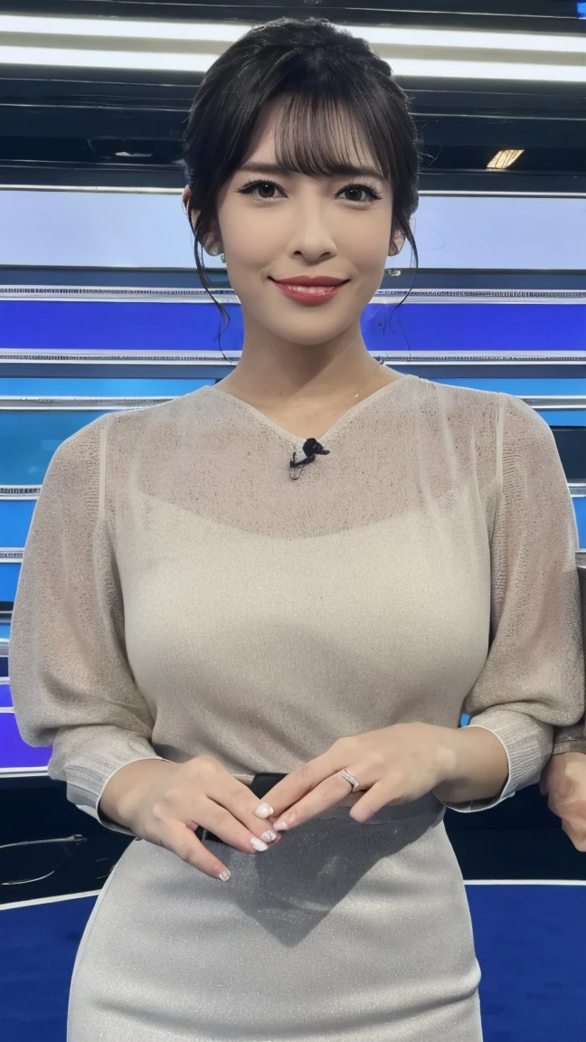 news anchor wearing no bra white transparent shirt