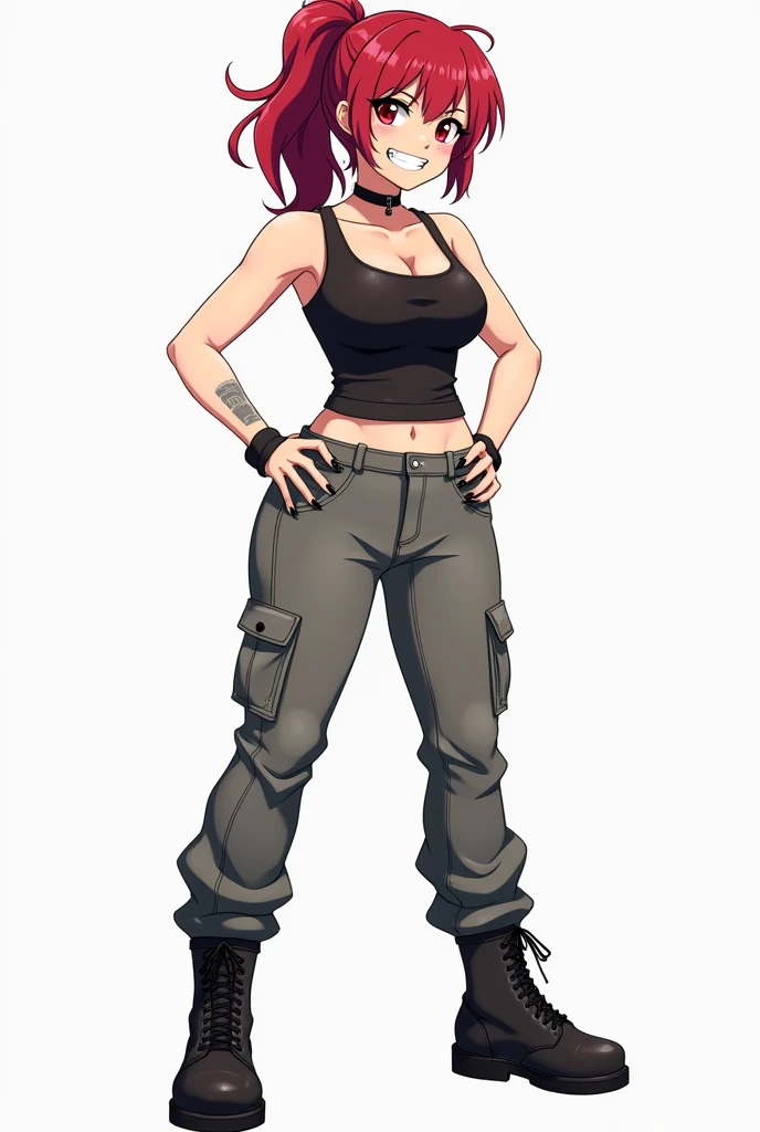 European and American cartoon characters, design de personagem original, look sexy , 1 girl, standing alone, jewelery, bonnet, earrings, pants, ha, へそ, shoe, tummy, long hair, breast out, hand on hip, White background, simple background, tennis, pink hair, big breast out, regatta, pink hair, baggy pants, shows pubis, show clitoris, show buceta, big hairy púbis, naked buceta naked púbis, show genital