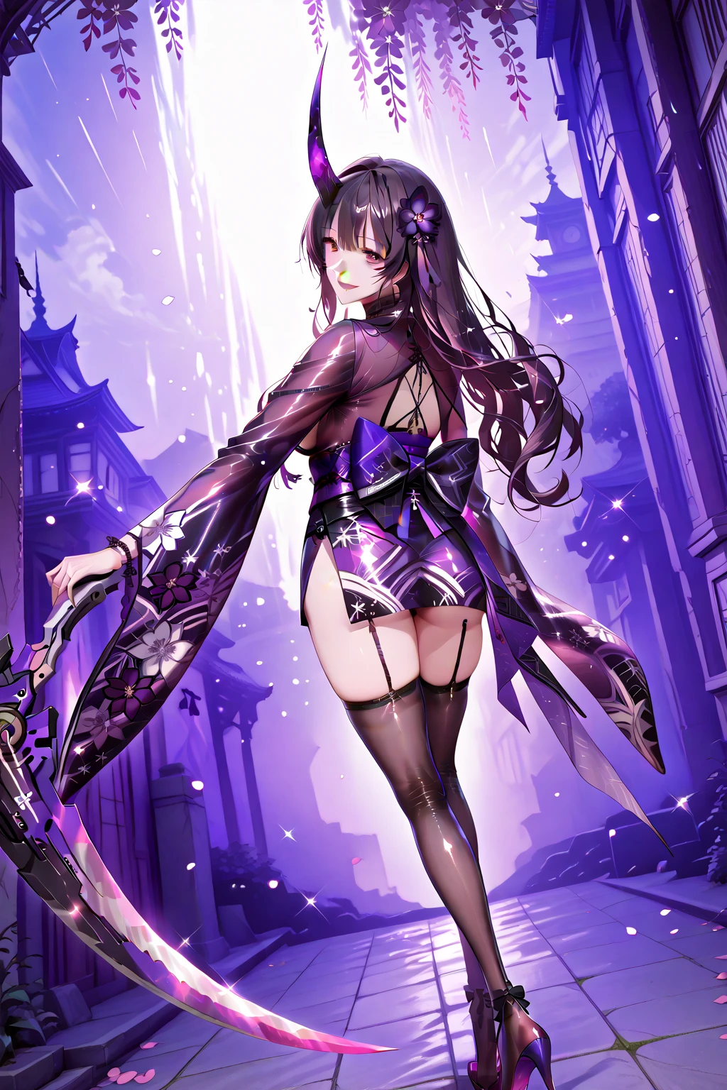 (2D style, mysterious veil, black umbrella protection, high cold royal sister, dressed in male intimate shaping clothing, martial arts style, lone traveler handsome step, umbrella light reflection, Chinese clothing, national tide.) --auto --s2