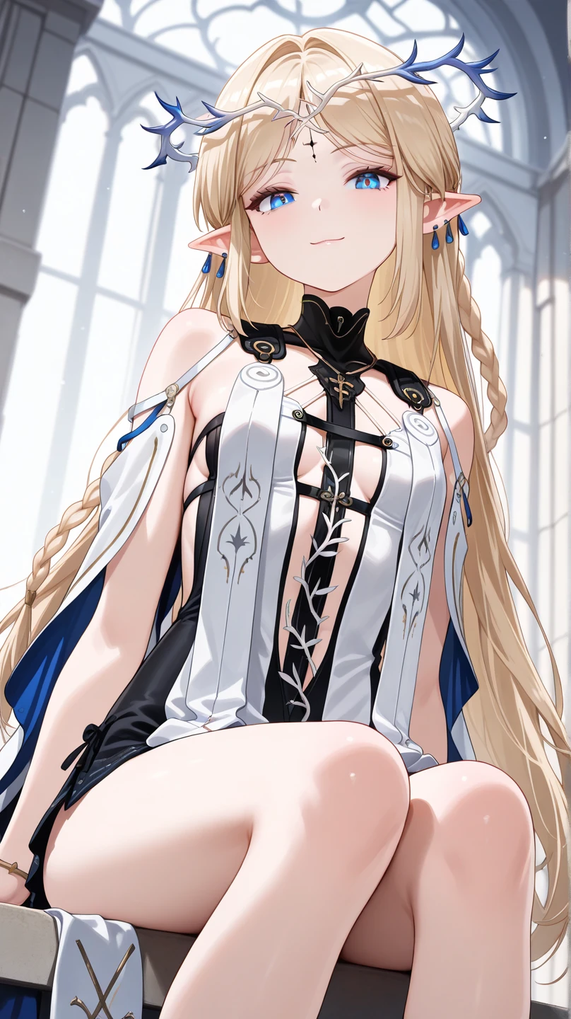 anime girl with long blonde hair and blue eyes in a white dress, small curvy loli, blonde anime girl with long hair, anime goddess, seductive anime girl, render of april, ecchi, from the azur lane videogame, water garden, ahegao, loli in dress, loli, pixiv 3dcg, ahegao, blush, sweat, open mouth, rolling eyes, tears, tongue out, skirt lift by myself, showing panties, nsfw,