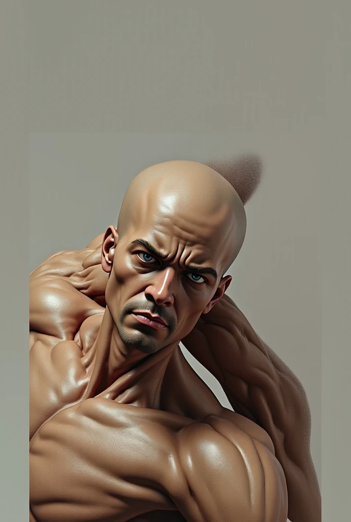 Two bald men fighting over a comb