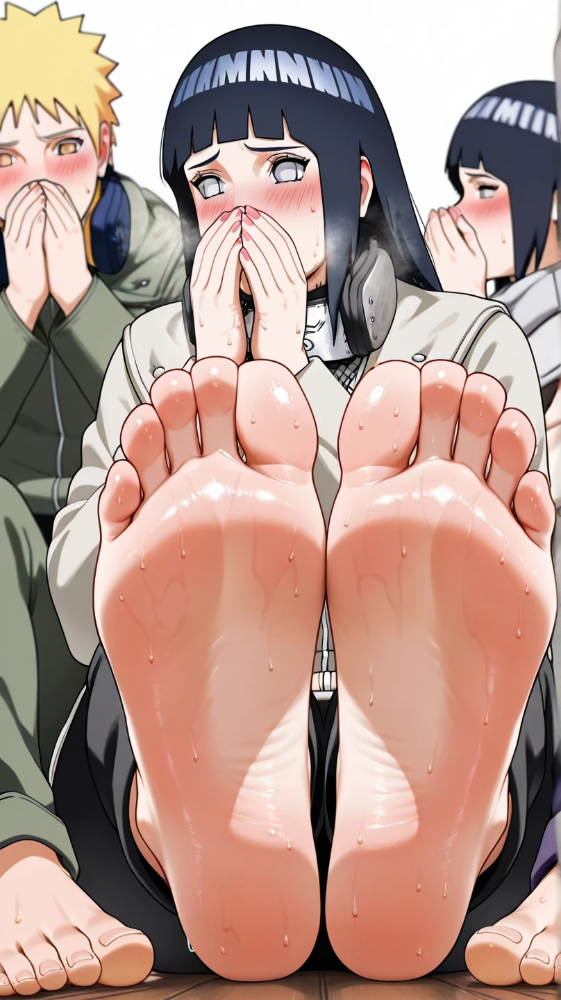Anime girl sitting on a chair with Big Feet and pink shirt, Huge Art, Foot Art subjective, Detailed feet POV, Big Feet, Foot pose, Tifa, Foot Art, !!Very detailed!!, Her slender legs will blow your mind., Naughty anime style, High Sole, High Resolution Rate、barefoot、only, Sweaty feet, mashin sentai kiramager, Kiramei Pink, Kiramei Green, onlyの拡大図，onlyを露出させる, 2 girls, Embarrassed look, Sentai Heroine