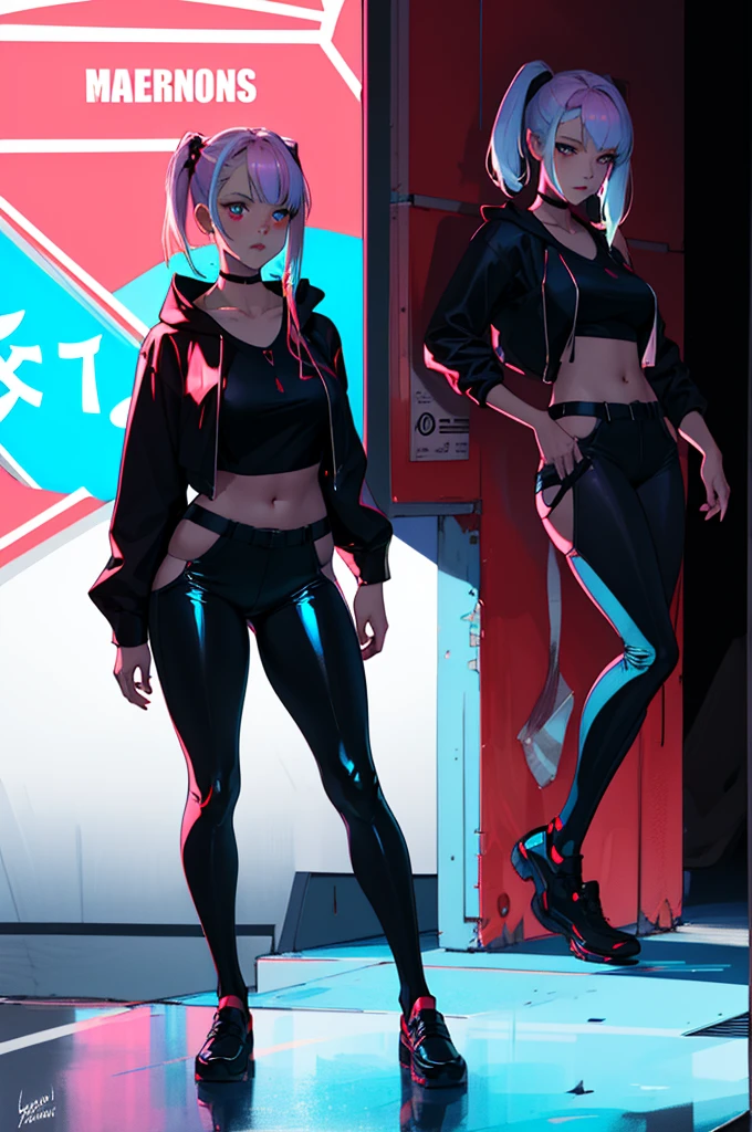 masterpiece, best quality, 1girl,haruno sakura, pink hair, short hair, green eyes, bike shorts, black gloves, hairband, sleeveless, toeless footwear, bandages, hands on hips, full body, looking at viewer, standing, smile, solo, (simple background , solid grey background)