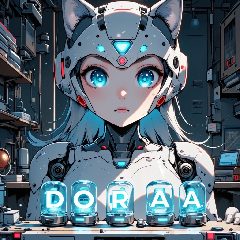 (shiny white skin:1.4),(shiny girl with ramble red big breast:1.5),(cute face:1.4) , (white hair:1.2),(mysterious blue glowing trees at night :1.3) ,(metallic tight coverall:1.3),(bangs:1.2)
