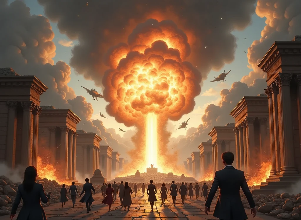 Nuclear bombing in Roman times