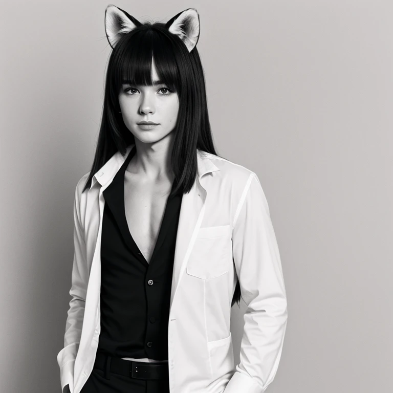 Cat in a fashion show