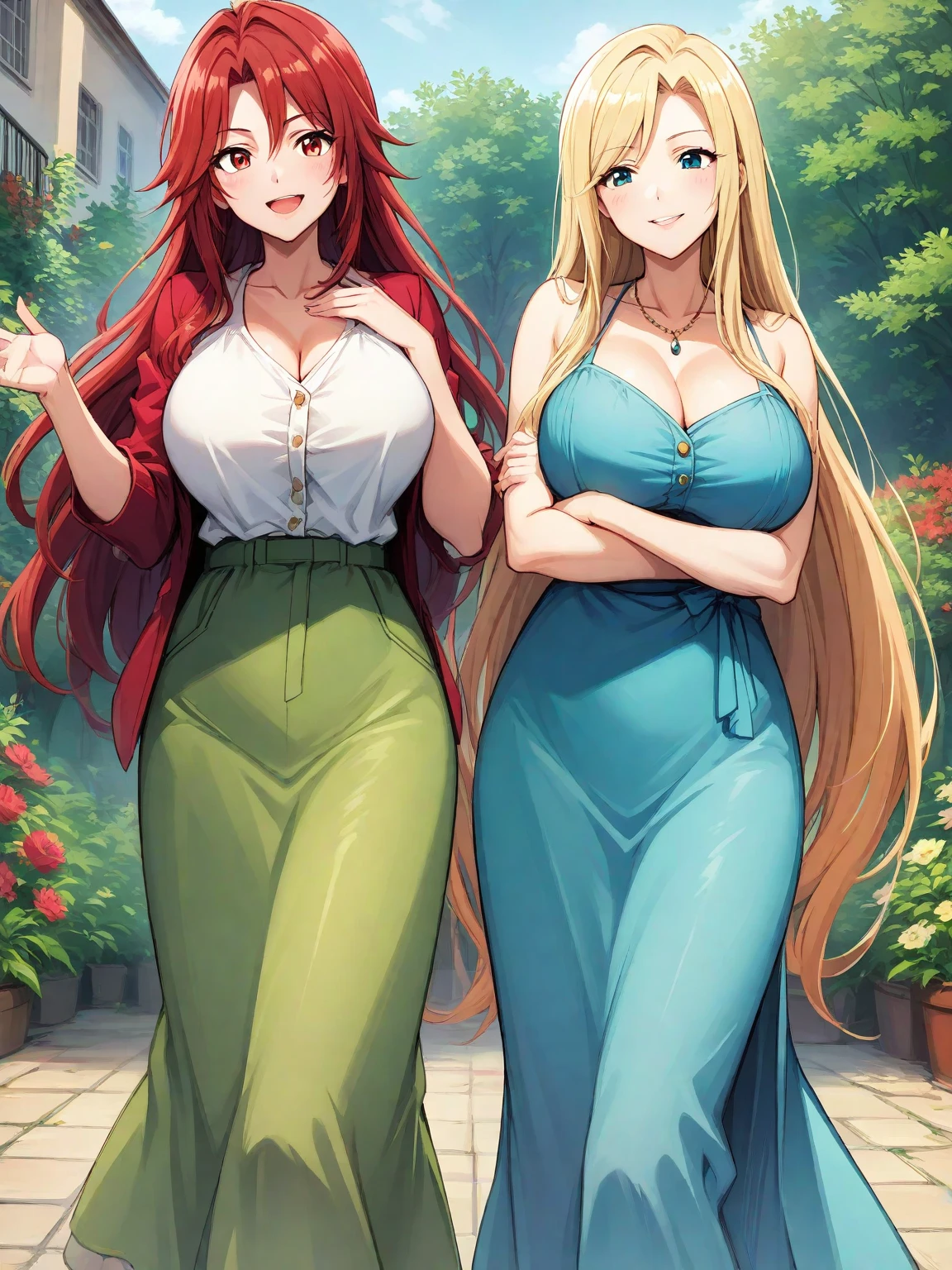 uzumaki_kushina,massive large_breasts, large thighs,large_ass, solo, green shirt,shirt up,tight dress, short skirts, masterpiece, best quality, detailed face, detailed eyes, highres, (masterpiece:1.4, best quality:1.2), (Highres), (Detailed Illustration), Ultra-Detailed, konohagakure, sitting straight, spread leg,looking in front, smiling playfully with a mischievous glint in the eyes