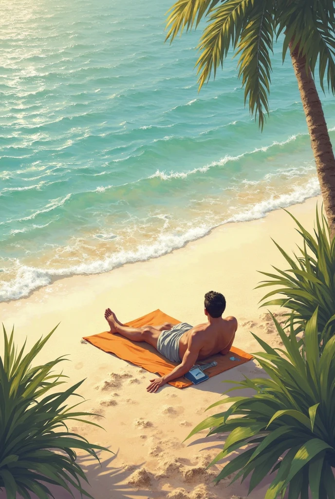 One man sleep island