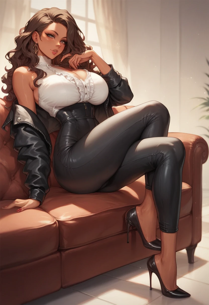 there is a big hot tits woman sitting on a couch with a remote control, in the art style of bowater, #1 digital painting of all time, # 1 digital painting of all time, realistic artstyle, drawn with photoshop, realism artstyle, digital art. @mariomaniacdude, photorealistic!!!!!!! art style, inspired by Winona Nelson, digital art of an elegant Sharp picture for girl in outfit posing in the middle of a city street, full body ! suit, thicc, in a skintighلt dress, fullbodysuit, wearing tight suit, in spandex suit, ( ( big hot tits ) ), character is in her natural pose, suit, tight attire, body suit, rin sports latex cute