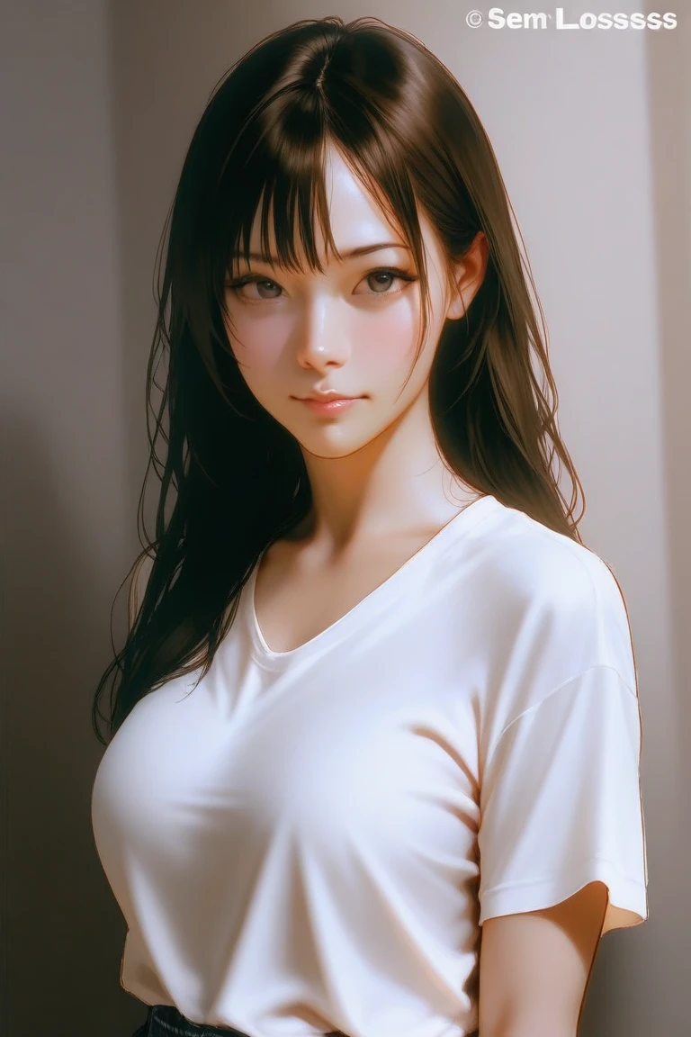 (（（Perfect body,White and tender skin,（（（White wool cardigan and black skirt,）））,（（（Luxueqi，Facial marks,Black Hair）））,((masterpiece)),high resolution, ((Best quality at best)),masterpiece,quality,Best quality,（（（ Exquisite facial features,Looking at the audience,There is light in the eyes,Smile）））,）））,（（（Light and shadow,Huge breasts，）））,（（（Looking at the camera,black background,)））),