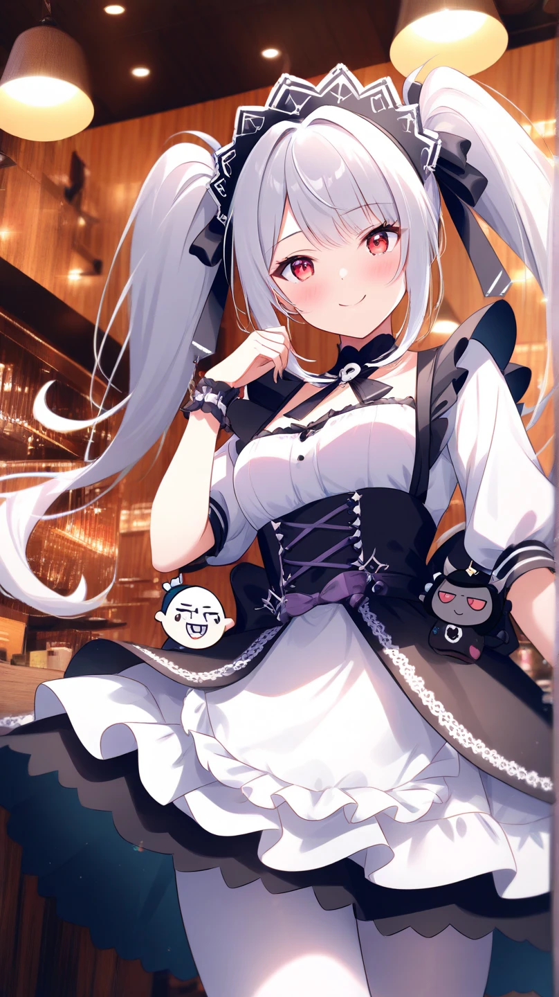 best quality, masterpiece, highres, solo, {kokona_bluearchive:1.15}, animal_ears, grey_hair, long_hair, multicolored_hair, black_hair, halo, streaked_hair, bangs, blush, breasts, brown_eyes, small_breasts, striped, hair_between_eyes, very_long_hair, vertical_stripes