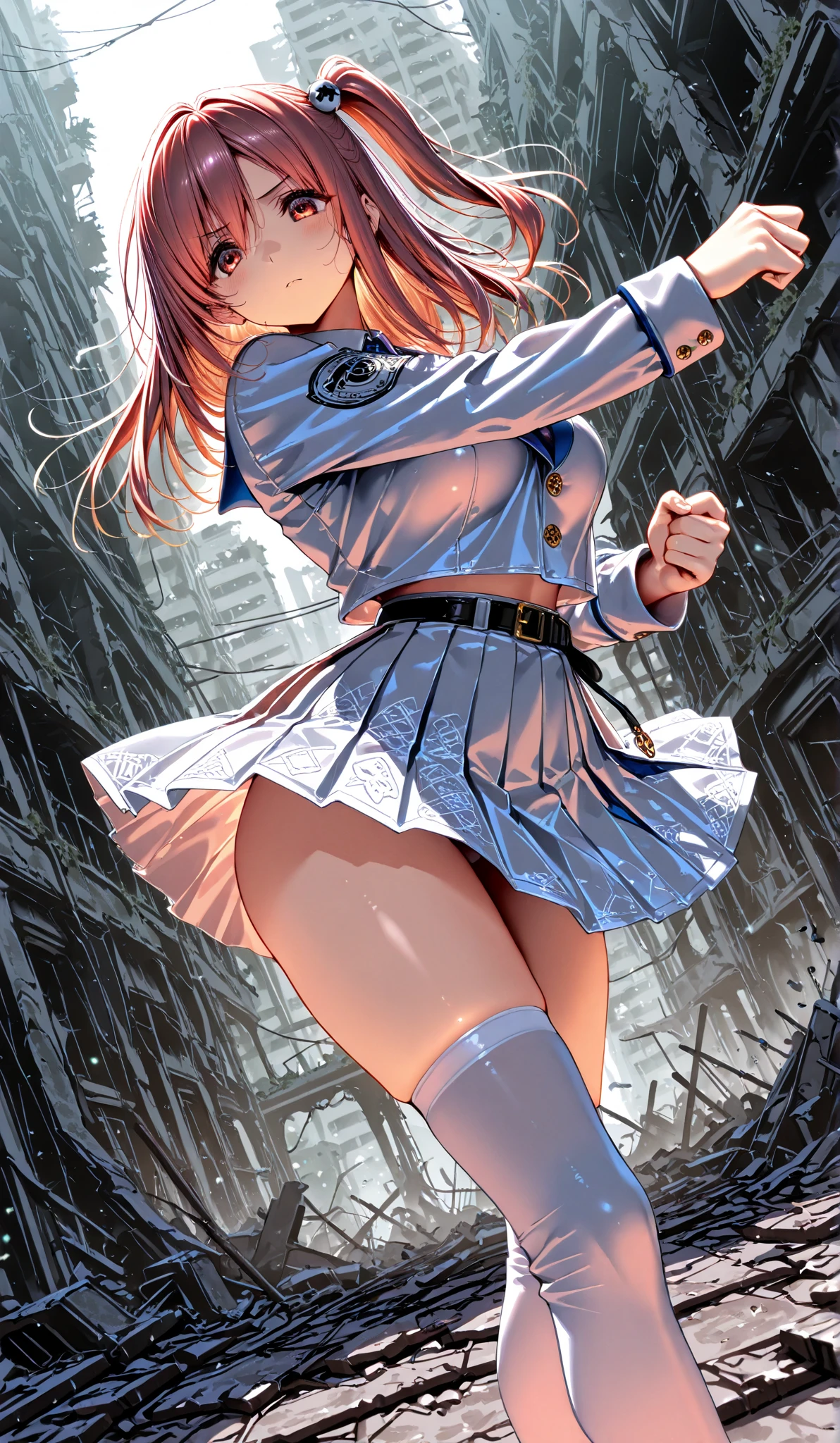 A portrait of lilitkn in an action pose, solo, with dynamic movement and bold colors. By Alex Ross, Jim Lee, or Jock.