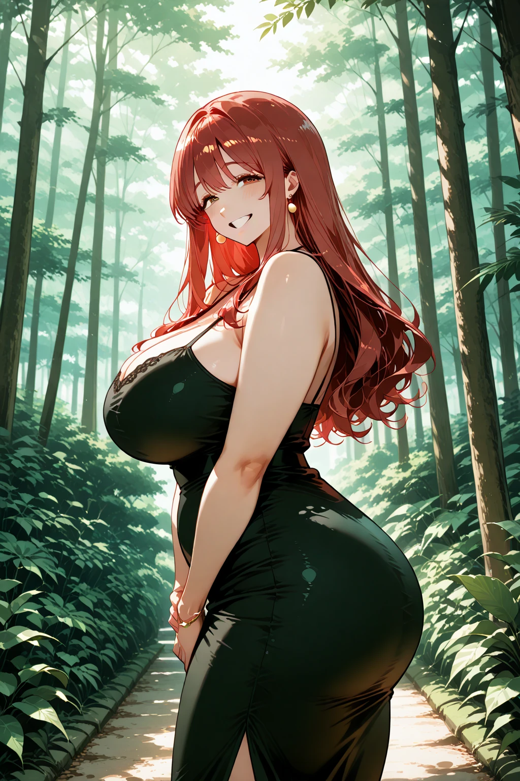 ultra detailed, hyper detailed, best quality, highres, 4K, field of flowers, Hindenburg , looking at viewer, puzzled, happy, , shy, very long hair, wave hair, gradient hair, tall, slender, (gigantic breasts), beautiful breasts , ((square bikini)) ,dappled sunlight,