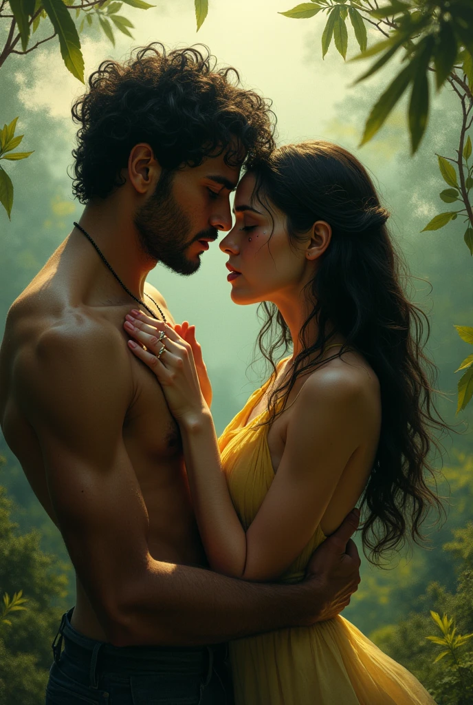Then the Emirati man cries with his Israeli wife in the middle of the Amazon jungle in a pitiful state.