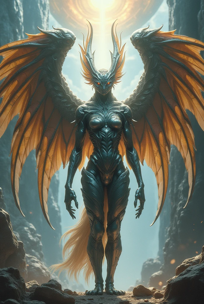 Spider and eagle mix, musclegirl