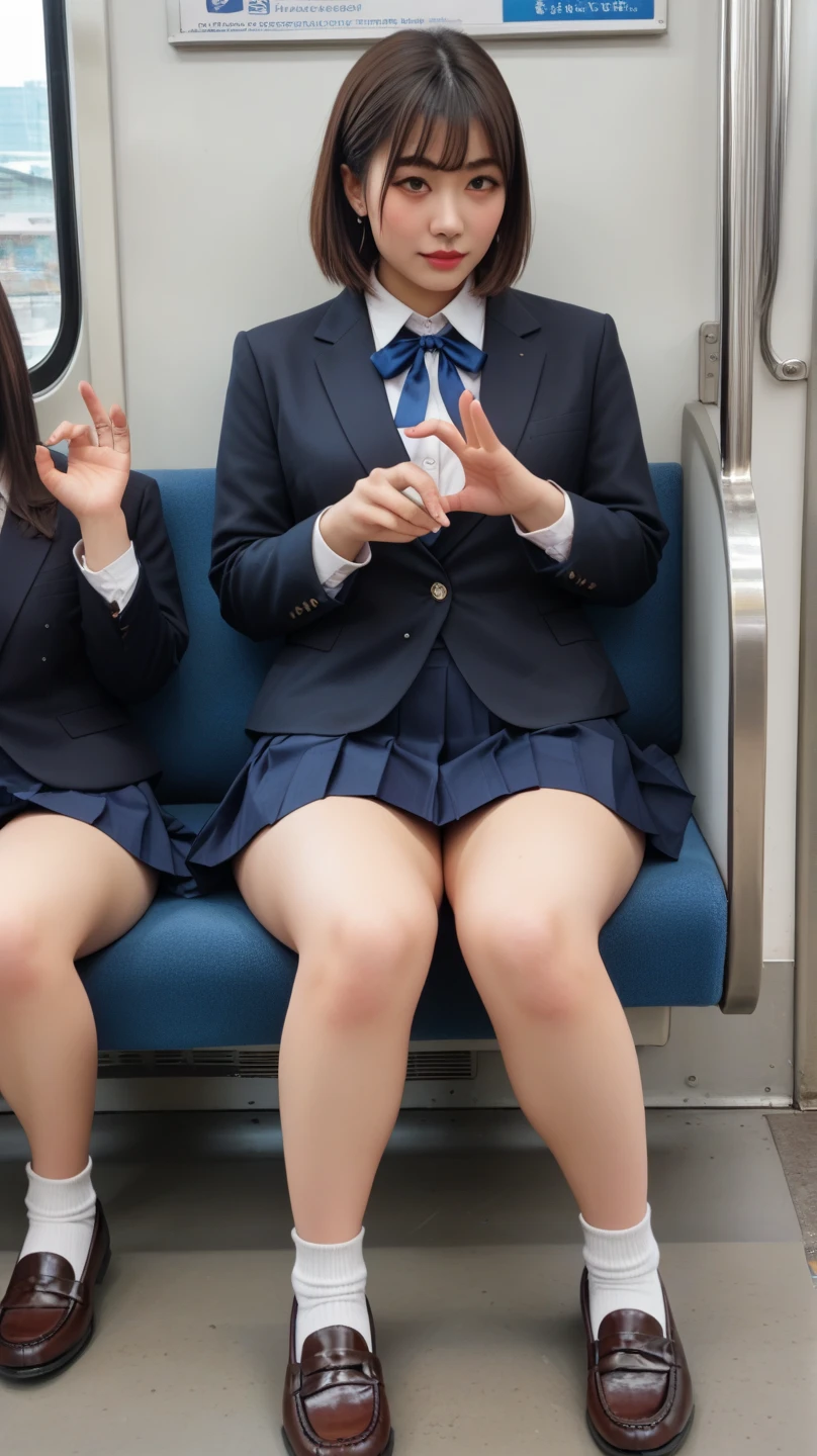 Harassment、best quality、high resolution、Very detailed、masterpiece、RAW photos:2、Practical:2、Photorealism:2、Very delicate and beautiful、Finely、Rough skin、Trains in Japan were packed with several men、1 girl、Solitary、Solitary:2、Japanese female high school students、Sailor suit and navy skirt:1.5、Pretty Face:1.5、(slim body)、Old man in a suit、(Hug her from behind)、(touch your breasts:1.3)、(Other middle-aged men tearing their skirts apart:1.4)、(Middle aged man strips off white:1.3)、(Middle-aged man touching ??????:1.3)、There are only men around her、(She burst into tears:1.5)、Clearly depicts who made it. 、White lace、The shape of the woman is clearly visible
