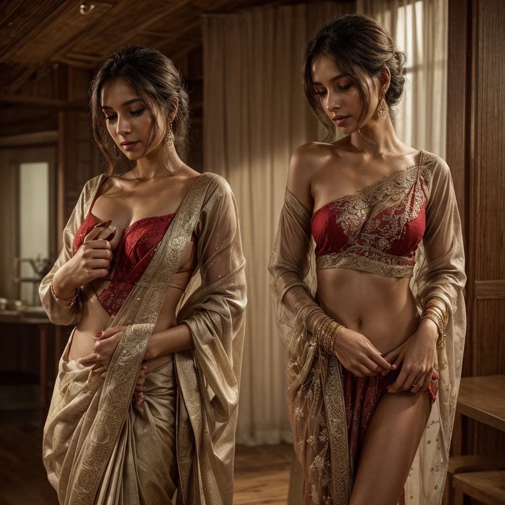 indian Tamil woman wearing white floral loose sundress in living room of a penthouse,((no nudity)), 8k uhd, digital SLR camera, high quality, film grain,high detail,UHD, masterpiece, accurate, anatomically correct, super detail, high quality, 16k, highres, award winning, ((full body shot)), long shot,soft light rays, realistic skin texture, extreme skin details, insane details, intricate details, amazing fine detail, photorealistic, photograph, realistic, realism, photorealism, film grains, lifelike texture, dynamic composition, sharp focus, raw photo, photon metering, analog photo style,