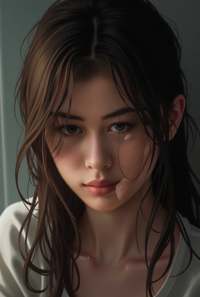 Highest quality, masterpiece, look up, cute,(Horror),(((少女の美しいzombie))),(zombie),(This girl is dead),Trying to bite,(((Bleeding,Injured))),(((Shedding tears of blood))),((口からBleeding)),((Covered in blood)),(A body covered in wounds),((zombieに身体中を噛みつかれた)),((Sexy)),(sexy),((Small breasts)),(Baby Face),(Middle school students),(((Masturbation))),((semen)),Beautiful Style,(((Lower body exposed))),((Pale skin)),(Sensual look),Sexy表情,Expressions of delight,Crazy Smile,((Ahegao)),(Dark atmosphere),(Dark atmosphere,fear),((Dim lighting))