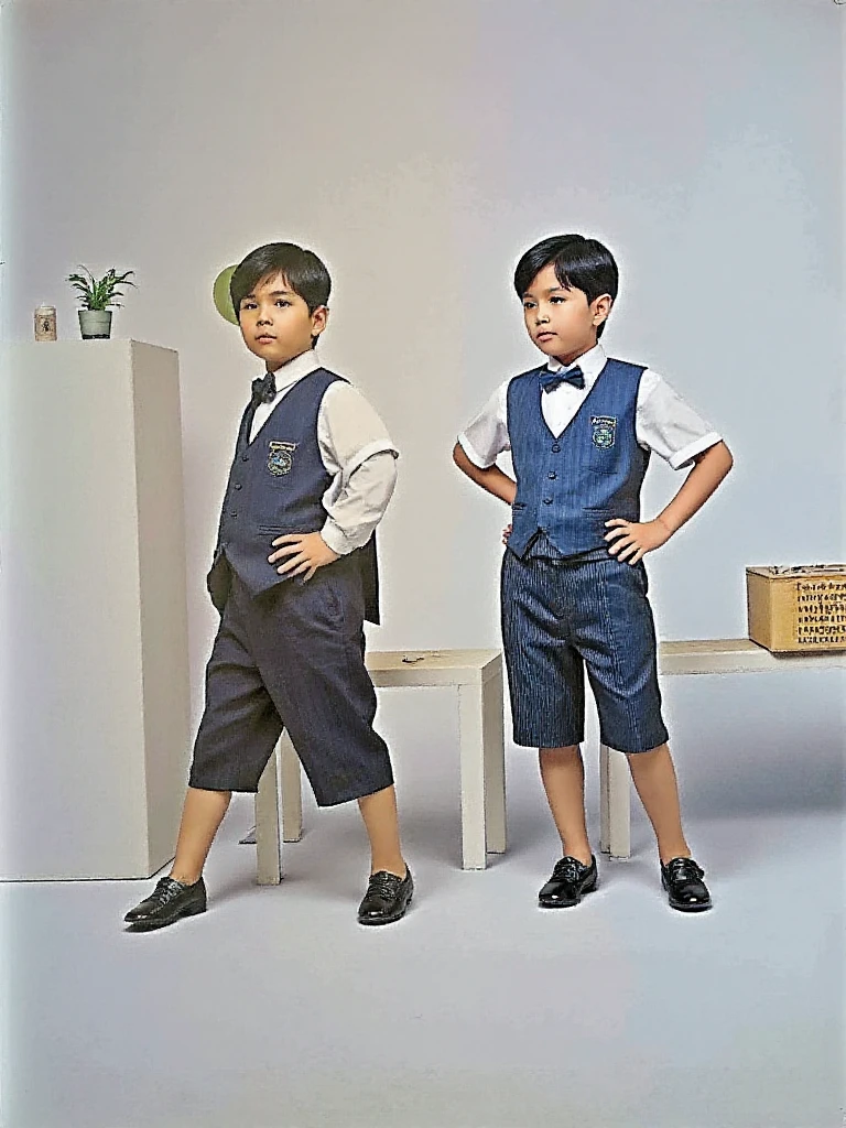 An image of a cartoon elephant in school clothes
