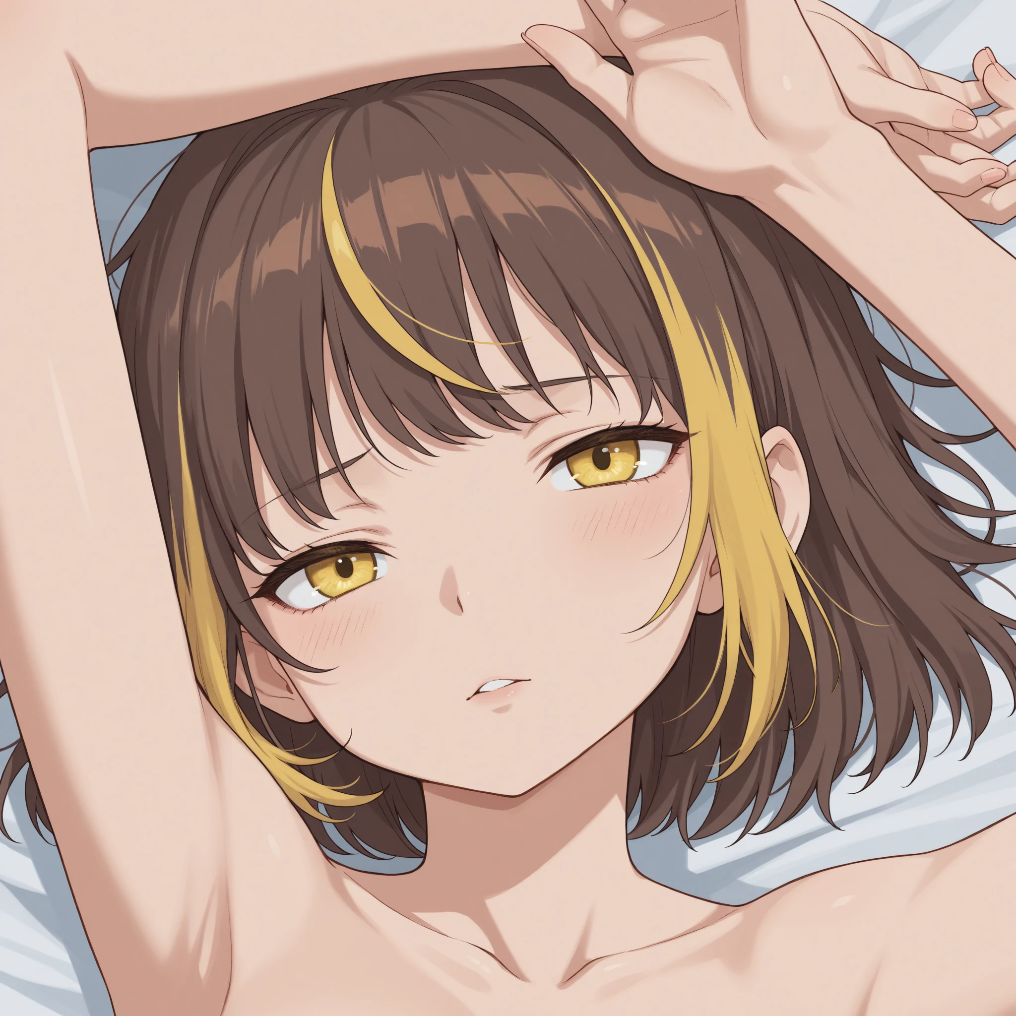 1girl, isshiki iroha, yahari ore no seishun lovecome wa machigatteiru, nipples, thigh, expressive eyes, perfect face, 4k, extremely detailed eyes, enhanced details, perfect anatomy, light rays, photo background, extremely delicate body, smooth skin, feminine expression, black background, cristal clear eyes, beautiful face, masterpiece, best quality