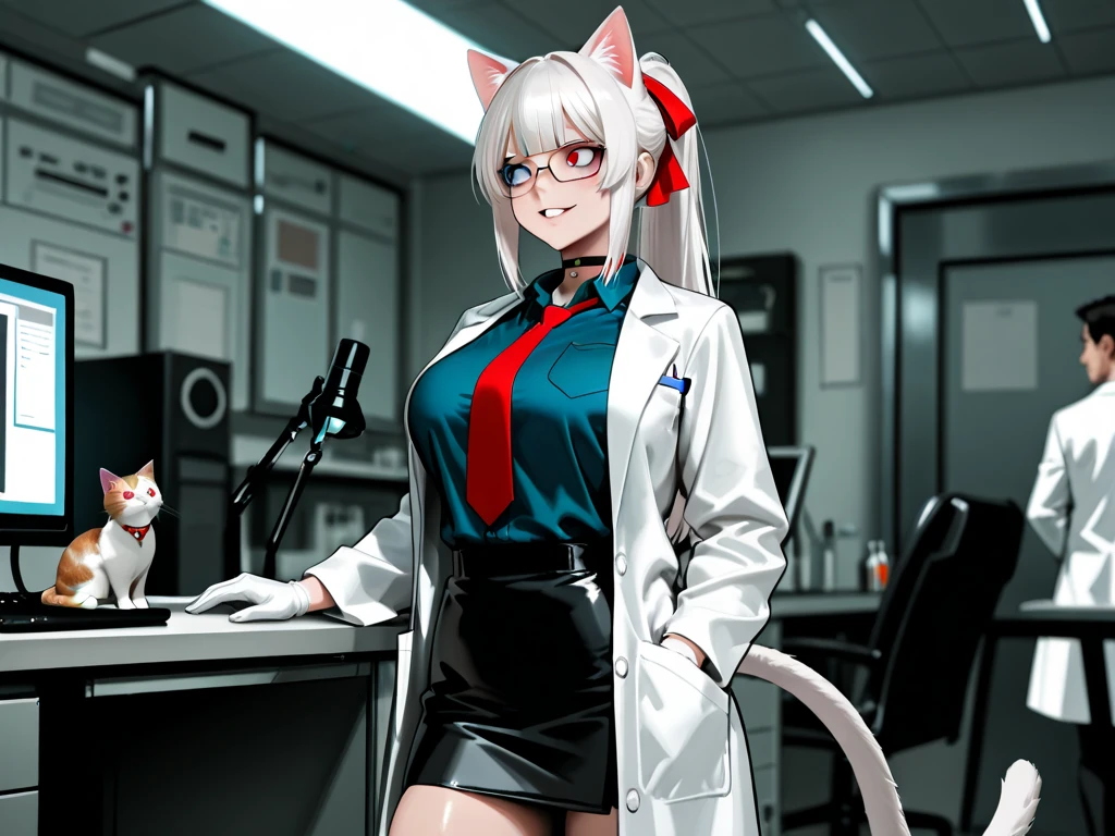 (masterpiece), (best quality), photorealism, realistic, ultra detailed, 8k resolution, (1girl), solo, beautiful, white hair, shirakami fubuki, front light, cinematic light, cold light, library , cosplay, shirakami fubuki cosplay, vtuber, indoor, mystery, fantasy