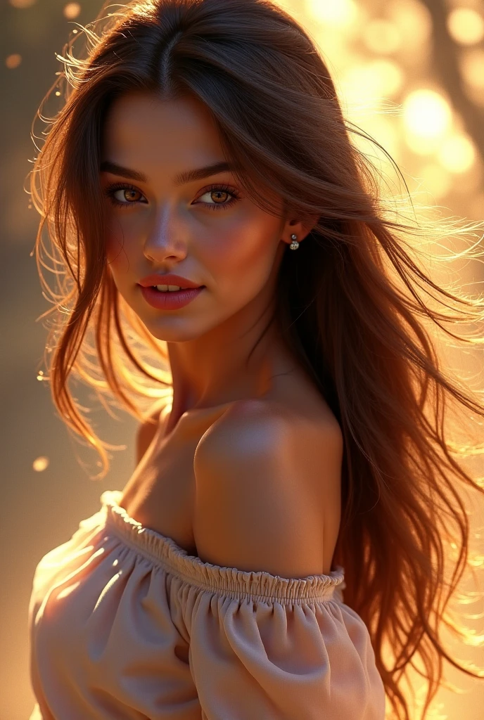 (((ultra realistic))) Photo, masterpiece, top quality, (pale skin), (Ultra detailed face and eyes:1.3), 1 girl, Adult, in a T-shirt, full body, (Eye makeup, mascara) , ((large detailed lips)), ((ash wavy hair)), ((Chyolka)) , (Natural ), Slim waist. ((Posing)), photoshoot, studio (soft lighting), (The play of light and shadows), depth of field, bokeh, (special attention to skin detail: 1.2), Detailed leather texture, skin pores. (Airy atmosphere of the frame. Color range - delicate, Bright, white, Pink tones), UDR, ((Film grain)), ((rays)), ((glare of the sun)), ((waist up portrait, close to the camera)) , ultra detialed,