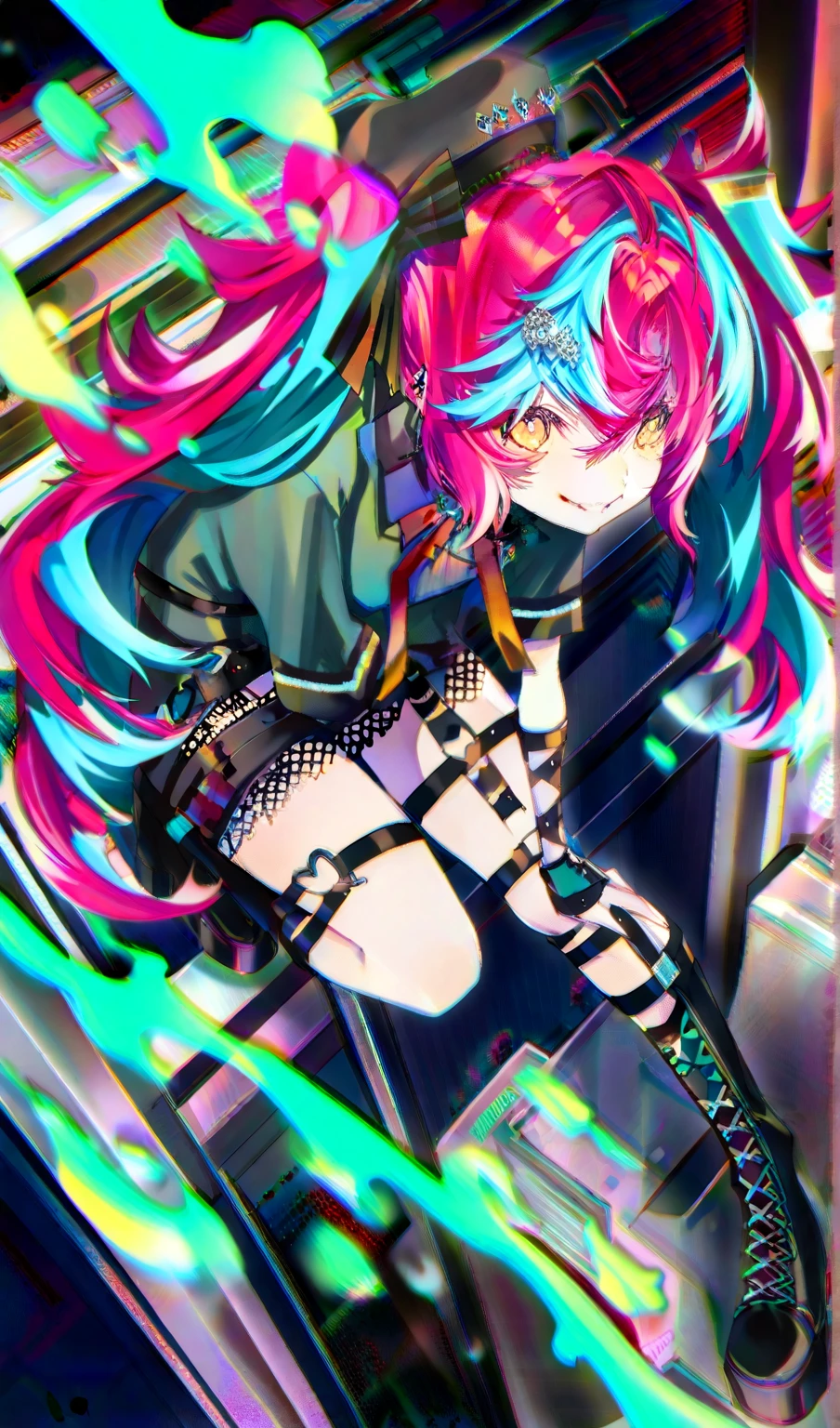 Colorful,Colorful,Colorful but color-based color scheme,Cute and cute little devil fairy
