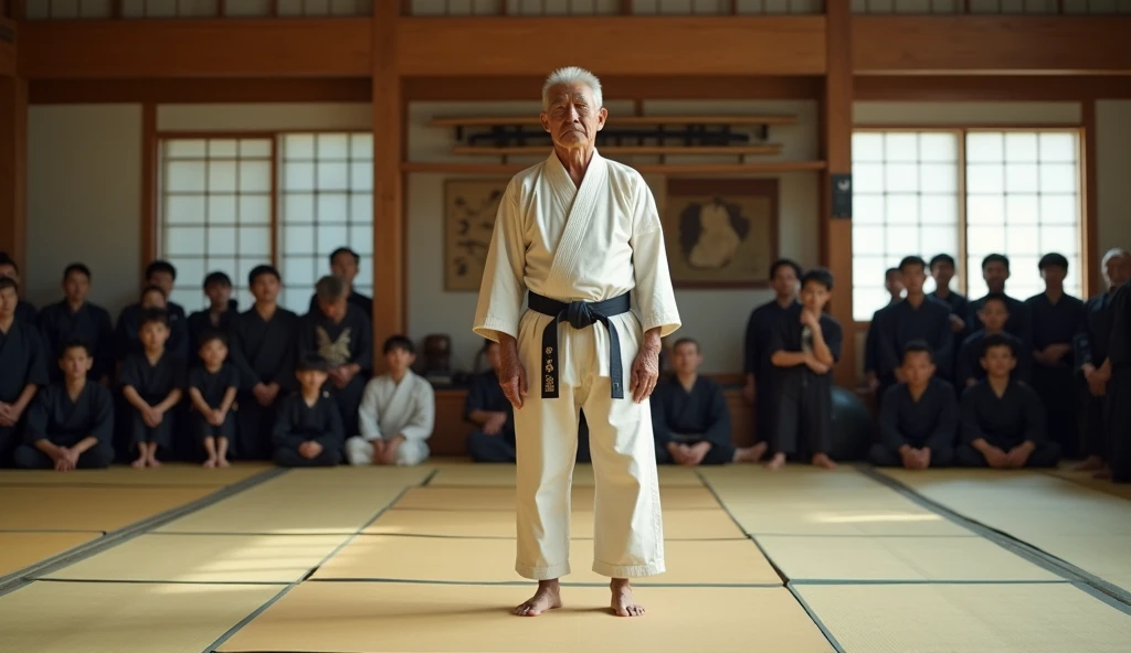 (male people),60 years old,Handsome old man,Samurai clothes,Strong build,(in a kimono,The hem opens),The reveal panties,In old Japanese houses,On tatami,large bulge,The crotch faces the camera,The camera is focused on the crotch,High fidelity,Sexy action,Hands touching the crotch,Sexy action,Wear socks,well-illuminated,Warm lighting