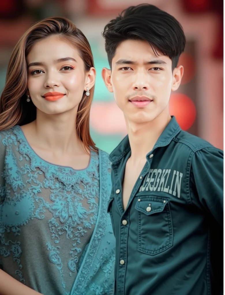 boy with love gaden background realistic c face 8k ultira
